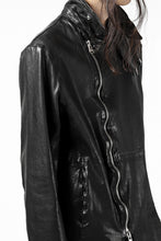 Load image into Gallery viewer, ISAMU KATAYAMA BACKLASH LONG DOUBLE RIDERS / Italy Shoulder 0.6 OBJECT DYED (BLACK)