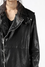 Load image into Gallery viewer, ISAMU KATAYAMA BACKLASH LONG DOUBLE RIDERS / Italy Shoulder 0.6 OBJECT DYED (BLACK)