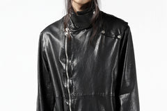 Load image into Gallery viewer, ISAMU KATAYAMA BACKLASH LONG DOUBLE RIDERS / Italy Shoulder 0.6 OBJECT DYED (BLACK)