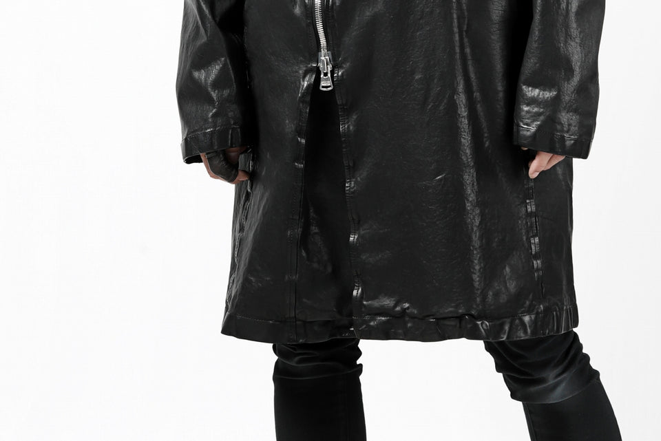 Load image into Gallery viewer, ISAMU KATAYAMA BACKLASH LONG DOUBLE RIDERS / Italy Shoulder 0.6 OBJECT DYED (BLACK)