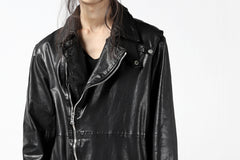 Load image into Gallery viewer, ISAMU KATAYAMA BACKLASH LONG DOUBLE RIDERS / Italy Shoulder 0.6 OBJECT DYED (BLACK)