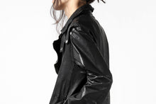 Load image into Gallery viewer, ISAMU KATAYAMA BACKLASH LONG DOUBLE RIDERS / Italy Shoulder 0.6 OBJECT DYED (BLACK)