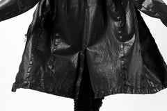 Load image into Gallery viewer, ISAMU KATAYAMA BACKLASH LONG DOUBLE RIDERS / Italy Shoulder 0.6 OBJECT DYED (BLACK)