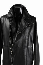 Load image into Gallery viewer, ISAMU KATAYAMA BACKLASH LONG DOUBLE RIDERS / Italy Shoulder 0.6 OBJECT DYED (BLACK)