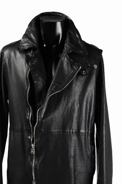 Load image into Gallery viewer, ISAMU KATAYAMA BACKLASH LONG DOUBLE RIDERS / Italy Shoulder 0.6 OBJECT DYED (BLACK)