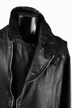 Load image into Gallery viewer, ISAMU KATAYAMA BACKLASH LONG DOUBLE RIDERS / Italy Shoulder 0.6 OBJECT DYED (BLACK)