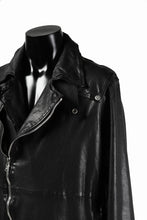 Load image into Gallery viewer, ISAMU KATAYAMA BACKLASH LONG DOUBLE RIDERS / Italy Shoulder 0.6 OBJECT DYED (BLACK)