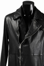 Load image into Gallery viewer, ISAMU KATAYAMA BACKLASH LONG DOUBLE RIDERS / Italy Shoulder 0.6 OBJECT DYED (BLACK)