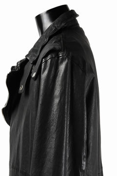 Load image into Gallery viewer, ISAMU KATAYAMA BACKLASH LONG DOUBLE RIDERS / Italy Shoulder 0.6 OBJECT DYED (BLACK)