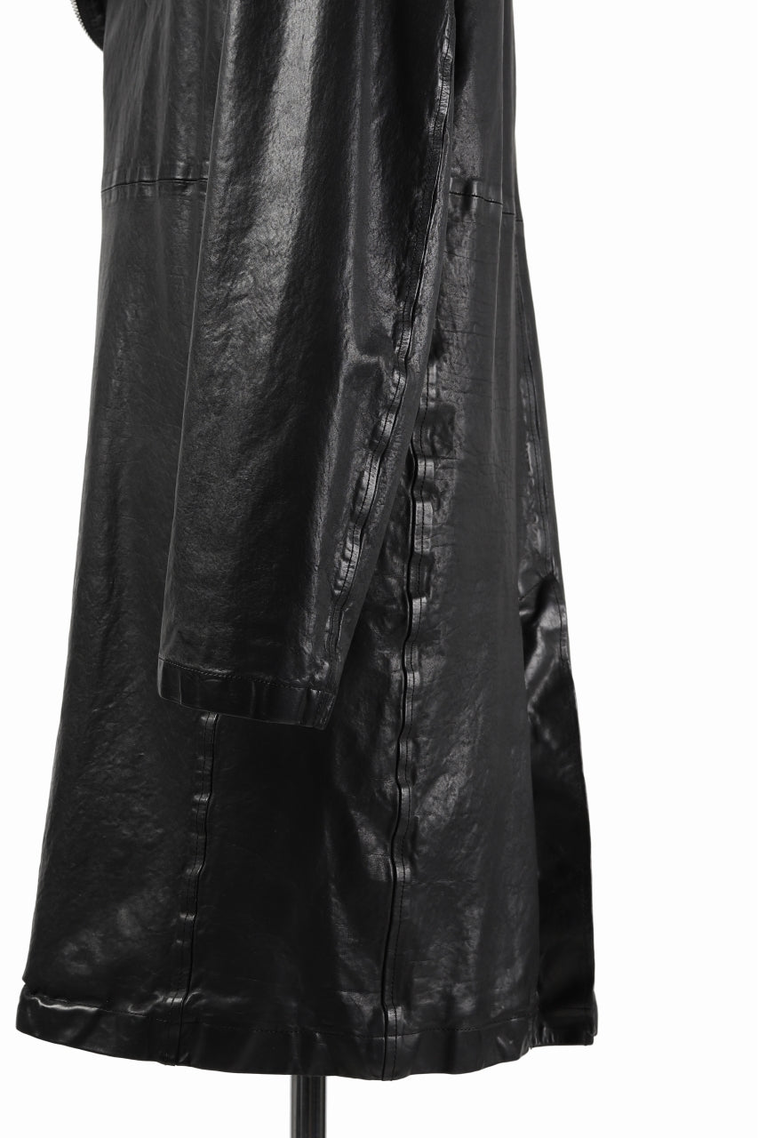 Load image into Gallery viewer, ISAMU KATAYAMA BACKLASH LONG DOUBLE RIDERS / Italy Shoulder 0.6 OBJECT DYED (BLACK)