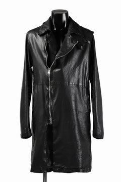 Load image into Gallery viewer, ISAMU KATAYAMA BACKLASH LONG DOUBLE RIDERS / Italy Shoulder 0.6 OBJECT DYED (BLACK)