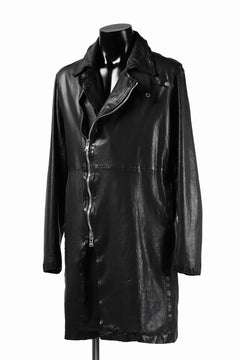 Load image into Gallery viewer, ISAMU KATAYAMA BACKLASH LONG DOUBLE RIDERS / Italy Shoulder 0.6 OBJECT DYED (BLACK)