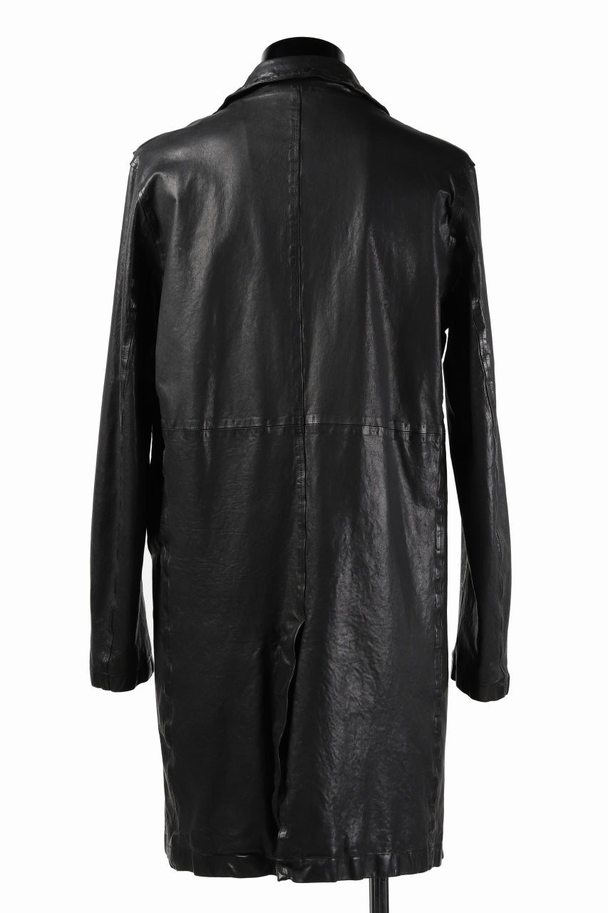 Load image into Gallery viewer, ISAMU KATAYAMA BACKLASH LONG DOUBLE RIDERS / Italy Shoulder 0.6 OBJECT DYED (BLACK)