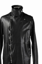 Load image into Gallery viewer, ISAMU KATAYAMA BACKLASH LONG DOUBLE RIDERS / Italy Shoulder 0.6 OBJECT DYED (BLACK)