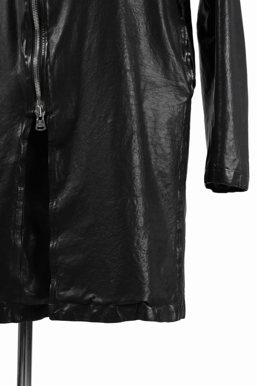 Load image into Gallery viewer, ISAMU KATAYAMA BACKLASH LONG DOUBLE RIDERS / Italy Shoulder 0.6 OBJECT DYED (BLACK)