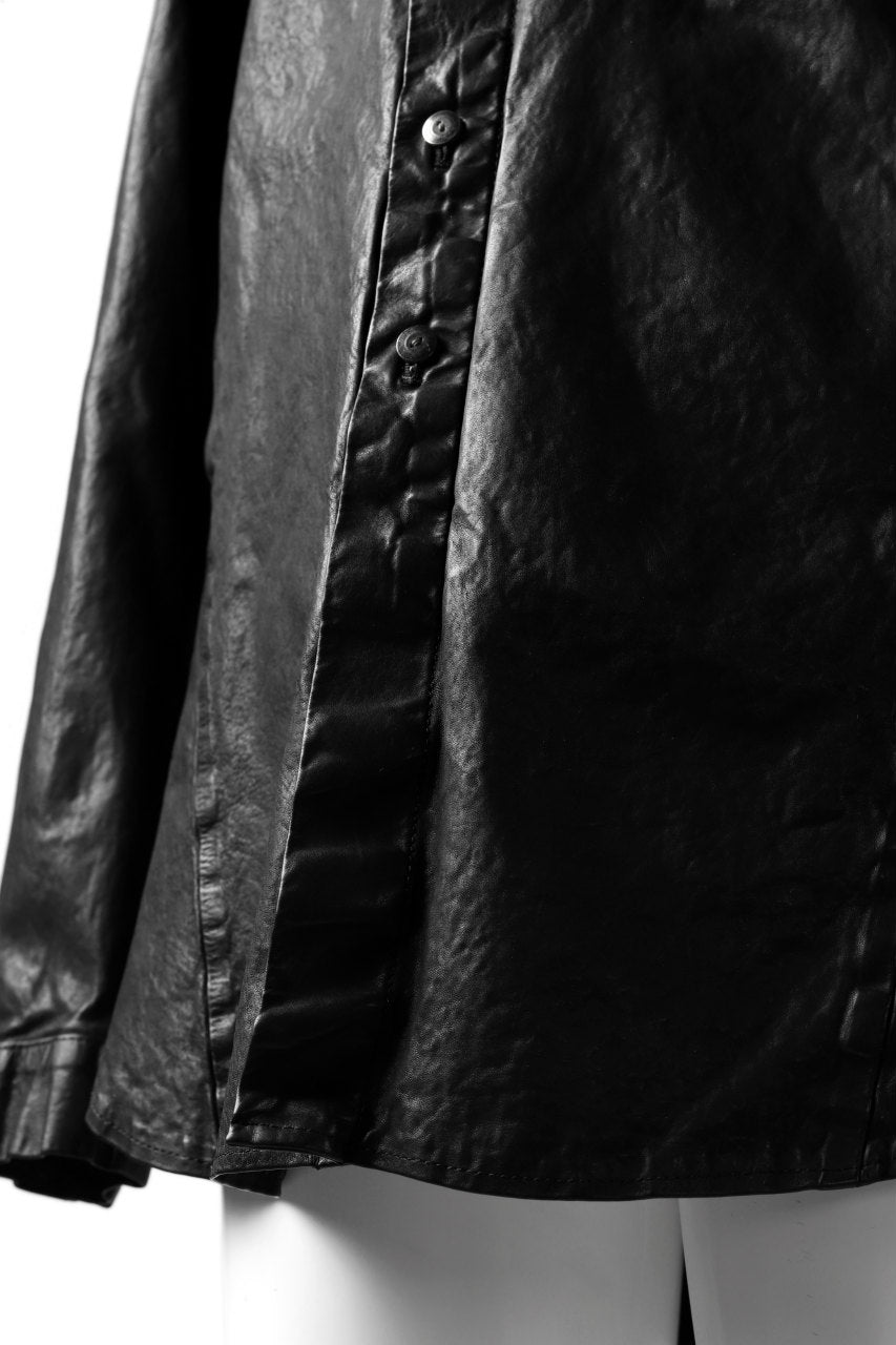 Load image into Gallery viewer, ISAMU KATAYAMA BACKLASH RELAXY LEATHER SHIRT-JACKET / ITALY SHOULDER 0.6mm