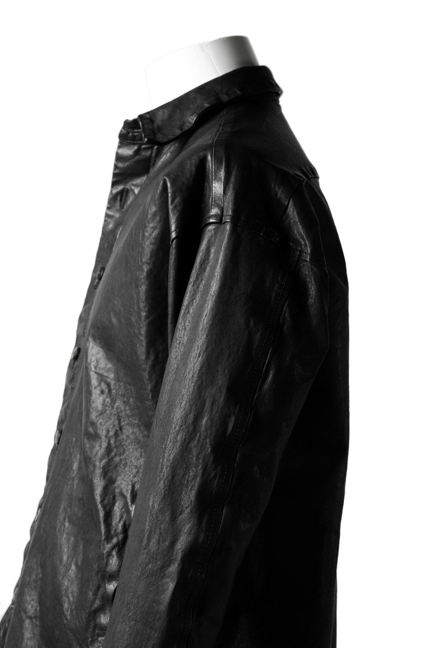 Load image into Gallery viewer, ISAMU KATAYAMA BACKLASH RELAXY LEATHER SHIRT-JACKET / ITALY SHOULDER 0.6mm