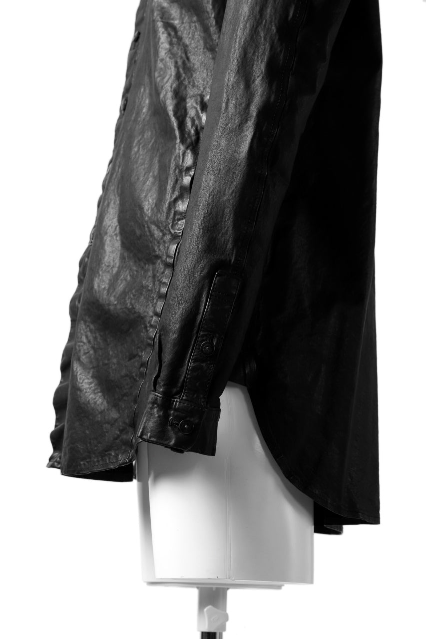 Load image into Gallery viewer, ISAMU KATAYAMA BACKLASH RELAXY LEATHER SHIRT-JACKET / ITALY SHOULDER 0.6mm