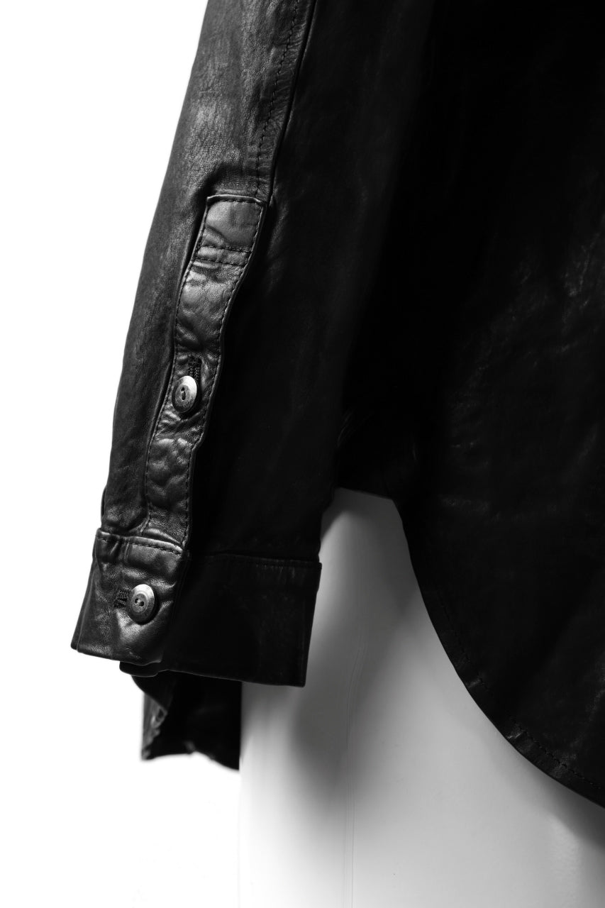Load image into Gallery viewer, ISAMU KATAYAMA BACKLASH RELAXY LEATHER SHIRT-JACKET / ITALY SHOULDER 0.6mm