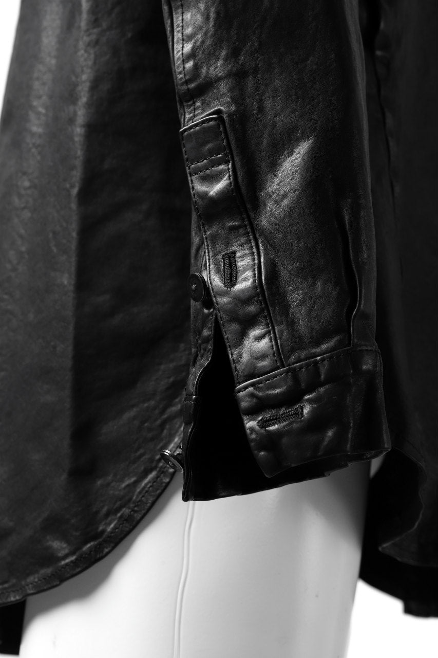 Load image into Gallery viewer, ISAMU KATAYAMA BACKLASH RELAXY LEATHER SHIRT-JACKET / ITALY SHOULDER 0.6mm