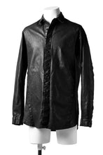 Load image into Gallery viewer, ISAMU KATAYAMA BACKLASH RELAXY LEATHER SHIRT-JACKET / ITALY SHOULDER 0.6mm