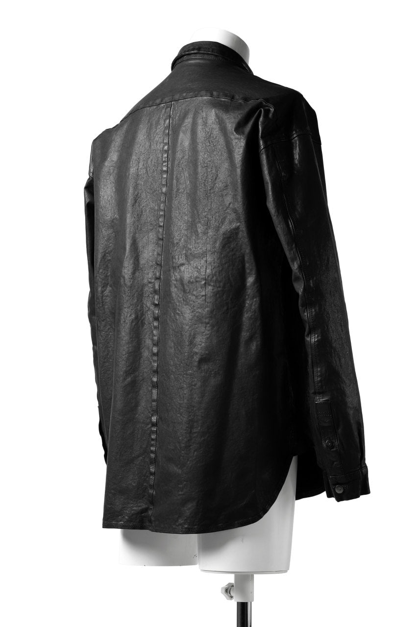 Load image into Gallery viewer, ISAMU KATAYAMA BACKLASH RELAXY LEATHER SHIRT-JACKET / ITALY SHOULDER 0.6mm