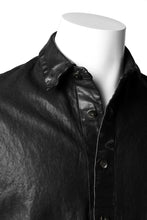 Load image into Gallery viewer, ISAMU KATAYAMA BACKLASH RELAXY LEATHER SHIRT-JACKET / ITALY SHOULDER 0.6mm