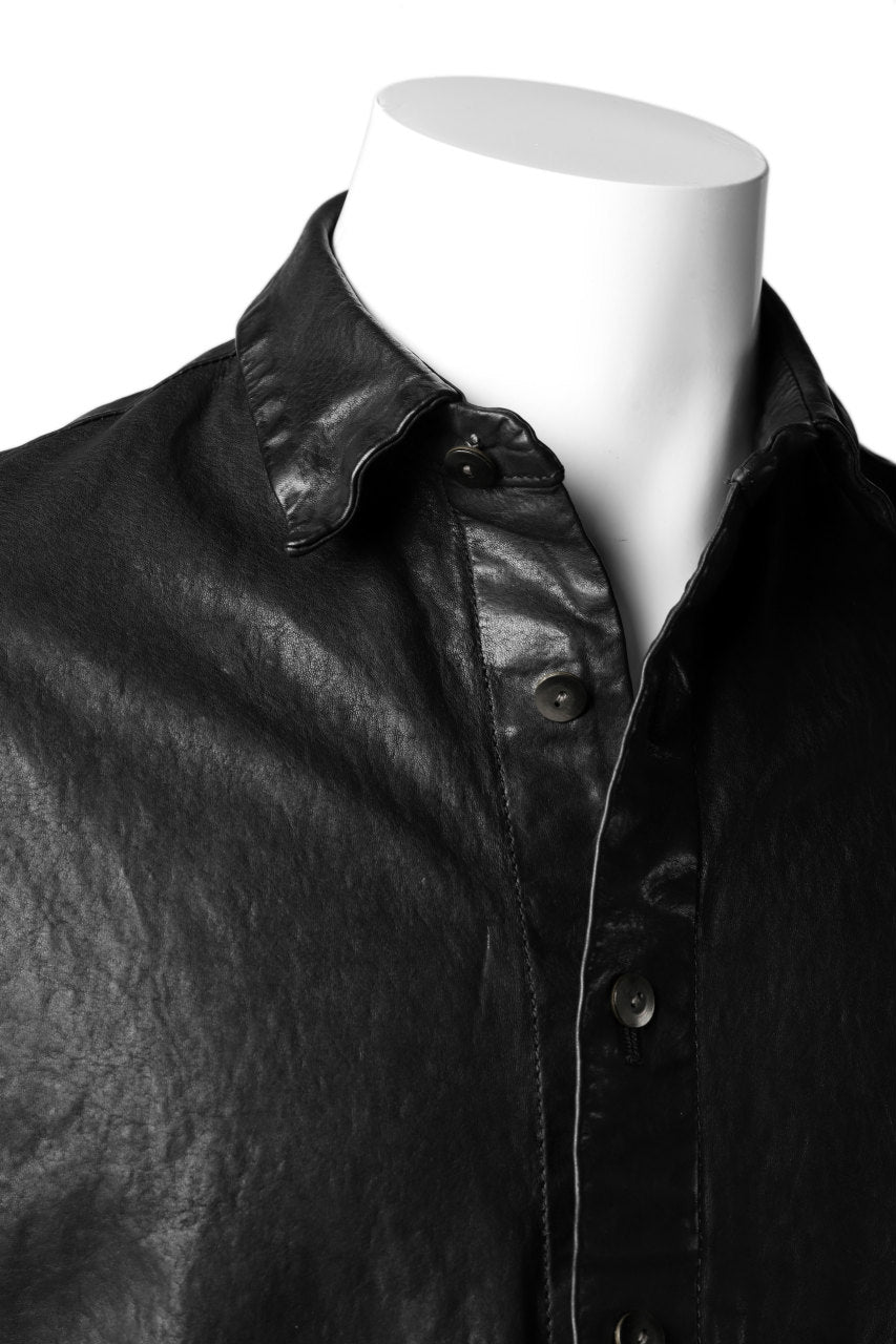 Load image into Gallery viewer, ISAMU KATAYAMA BACKLASH RELAXY LEATHER SHIRT-JACKET / ITALY SHOULDER 0.6mm