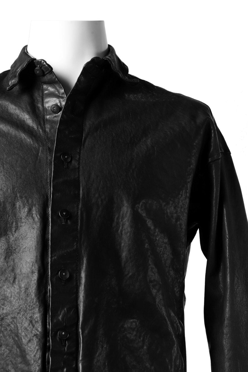 Load image into Gallery viewer, ISAMU KATAYAMA BACKLASH RELAXY LEATHER SHIRT-JACKET / ITALY SHOULDER 0.6mm