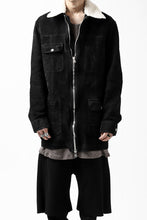 画像をギャラリービューアに読み込む, ISAMU KATAYAMA BACKLASH COVERALL JACKET / REVERSE CALF OBJECT DYED (BLACK)
