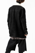 画像をギャラリービューアに読み込む, ISAMU KATAYAMA BACKLASH COVERALL JACKET / REVERSE CALF OBJECT DYED (BLACK)