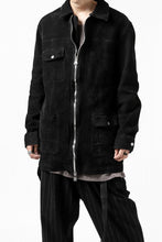画像をギャラリービューアに読み込む, ISAMU KATAYAMA BACKLASH COVERALL JACKET / REVERSE CALF OBJECT DYED (BLACK)