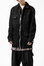 画像をギャラリービューアに読み込む, ISAMU KATAYAMA BACKLASH COVERALL JACKET / REVERSE CALF OBJECT DYED (BLACK)