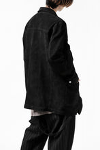 画像をギャラリービューアに読み込む, ISAMU KATAYAMA BACKLASH COVERALL JACKET / REVERSE CALF OBJECT DYED (BLACK)