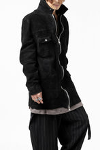 画像をギャラリービューアに読み込む, ISAMU KATAYAMA BACKLASH COVERALL JACKET / REVERSE CALF OBJECT DYED (BLACK)