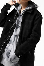 画像をギャラリービューアに読み込む, ISAMU KATAYAMA BACKLASH COVERALL JACKET / REVERSE CALF OBJECT DYED (BLACK)
