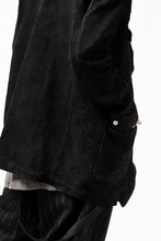 画像をギャラリービューアに読み込む, ISAMU KATAYAMA BACKLASH COVERALL JACKET / REVERSE CALF OBJECT DYED (BLACK)