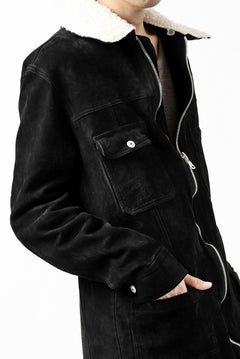 画像をギャラリービューアに読み込む, ISAMU KATAYAMA BACKLASH COVERALL JACKET / REVERSE CALF OBJECT DYED (BLACK)