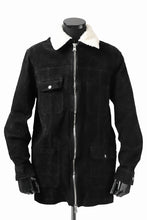 画像をギャラリービューアに読み込む, ISAMU KATAYAMA BACKLASH COVERALL JACKET / REVERSE CALF OBJECT DYED (BLACK)