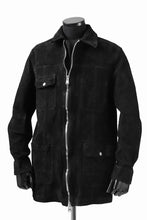 画像をギャラリービューアに読み込む, ISAMU KATAYAMA BACKLASH COVERALL JACKET / REVERSE CALF OBJECT DYED (BLACK)