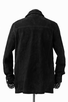 画像をギャラリービューアに読み込む, ISAMU KATAYAMA BACKLASH COVERALL JACKET / REVERSE CALF OBJECT DYED (BLACK)