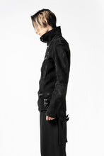 Load image into Gallery viewer, ISAMU KATAYAMA BACKLASH LTG DOUBLE BREASTED JACKET / REVERSE CALF OBJECT DYED (BLACK)