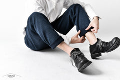 画像をギャラリービューアに読み込む, COLINA SASHIKO CURVED TROUSERS (INDIGO)