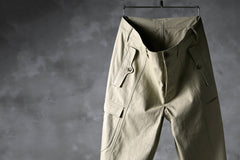 Load image into Gallery viewer, blackcrow worker pocket trousers / cotton woven (BEIGE)