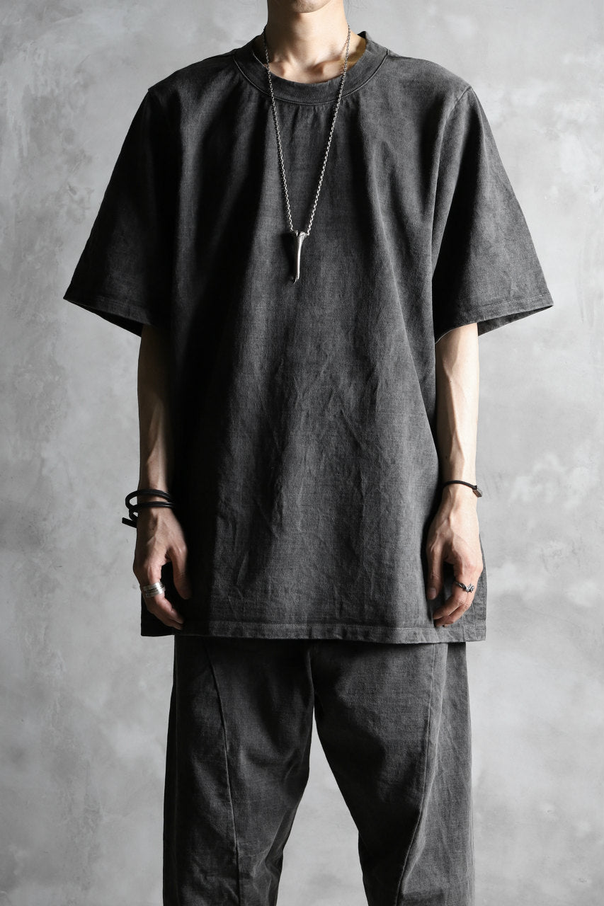 Load image into Gallery viewer, KLASICA RELAX SIZED SQUARE TEE / GARMENT PIGMENT DYED (PIGMENT GREY)