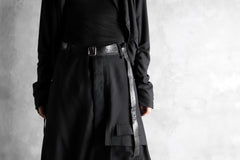 Load image into Gallery viewer, PAL OFFNER EASY LONG BELT / CALF LEATHER (BLACK)