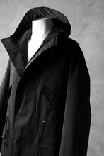 画像をギャラリービューアに読み込む, COLINA M-1948 HOOD PARKA COAT / HIGH DENSITY MILICLOTH (BLACK)