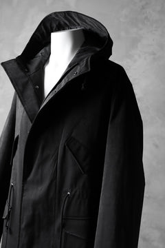 画像をギャラリービューアに読み込む, COLINA M-1948 HOOD PARKA COAT / HIGH DENSITY MILICLOTH (BLACK)
