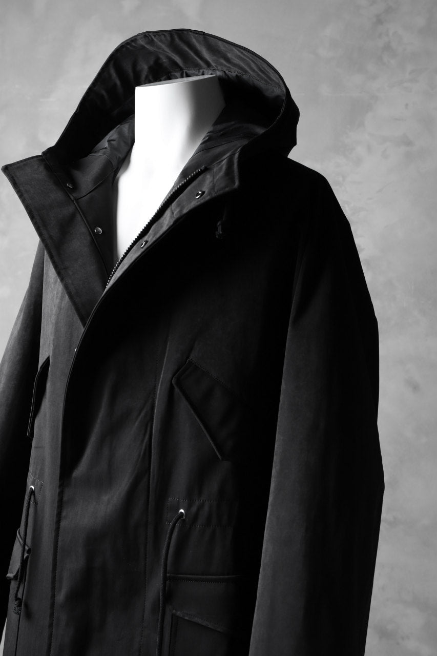 画像をギャラリービューアに読み込む, COLINA M-1948 HOOD PARKA COAT / HIGH DENSITY MILICLOTH (BLACK)