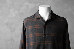 画像をギャラリービューアに読み込む, COLINA GARDENER CHECK SHIRT / SOFT FLANNEL (GREY x BROWN)